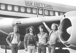 Led Zeppelin Poster 24x34 in The Starship Jet Robert Plant Jimmy Page UK... - $16.99