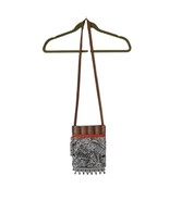 Cute Zebra Print Crossbody Small Handbag Purse Glass &amp; Acrylic Bead Acce... - £9.54 GBP