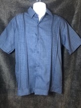 Yucatán Button up casual dress up shirt blue Men size 40 medium - $12.87