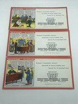 Vintage Lot Of Comics Ink Blotters  PTF Pennsylvania Insurance Bull Of T... - £11.02 GBP