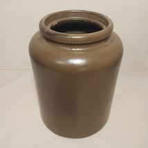 Antique Tall Brown Red Wing Stoneware Co Minnesota Pottery Kitchen Crock Storage - £38.57 GBP