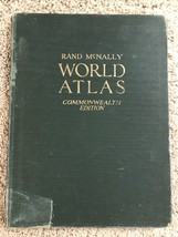 Original 1928 Rand McNally WORLD ATLAS Commonwealth Edition Maps Gazetteer - $36.62