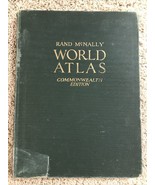 Original 1928 Rand McNally WORLD ATLAS Commonwealth Edition Maps Gazetteer - $36.62