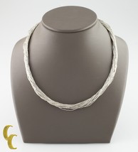 20 Strand Sterling Silver Liquid Silver Necklace Appx 20&quot; Long - $200.09