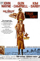 John Wayne and Kim Darby and Glen Campbell in True Grit 24x18 Poster - £18.87 GBP