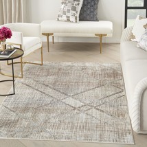 Inspire Me! Home Décor Iliana Modern Grey Mocha 5&#39;3&quot; x 7&#39;3&quot; Area Rug - £125.21 GBP