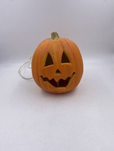 1995 Trendmasters Light Up Pumpkin Jack O Lantern Plug In - £14.86 GBP