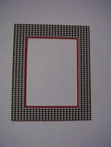Picture Frame Mat 20x24 for 16x20 photo Alabama Crimson Tide Houndstooth and red - £16.63 GBP
