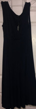 Forever 21 Navy Wispy A Line Dress Sz 1X Sleeveless Spandex Blend Full Skirt  - £29.06 GBP