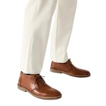Men's Steve Madden Chuka Comfort Boot Soft Leather Lace up Harros Tan image 3