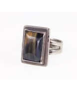 Black Tigers Eye Sterling Silver Ring Sz: 10 - $120.00