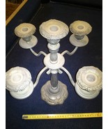Candlesticks x 5 Silver plating [JUD10101] - $240.10 CAD