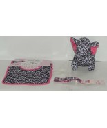 Baby Ganz Girl Pink And Black Feather Like Print Matching Gift Set - £19.66 GBP