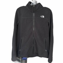 The North Face Giacca IN Pile Donna M Nero Polyfleece Completo Zip Logo Ricamato - £14.61 GBP