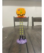 Department 56 Halloween Tea Light Candle Holder Pumpkin Jack O Lantern G... - $548.91 MXN