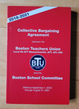 2018-2021 Boston Teachers Union BTU Collective Bargaining Agreement - $21.32