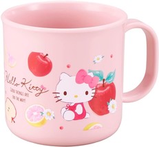 Pink Hello Kitty Girl&#39;s Cup with Cute Apple and Fruit Design from Japan - £9.48 GBP