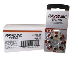 Rayovac Extra Advanced, size 312 Hearing Aid Battery (pack 60 pcs) - £15.01 GBP
