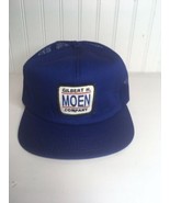 Vintage Trucker Hat Cap Snapback Gilbert H. Moen Company  Blue - £19.32 GBP