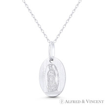 Holy Mother of God Virgin Mama Mary Charm .925 Sterling Silver Religious Pendant - £18.97 GBP+
