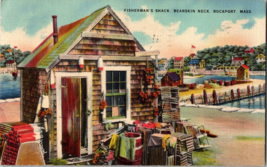 Vintage Postcard Fisherman&#39;s Shack, Bearskin Neck, Rockport Mass (A11) - £7.54 GBP
