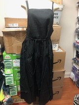 Anegada&#39;s Square Neck Backless Sleeveless 100% Cotton Casual Dress Sz L ... - £14.76 GBP