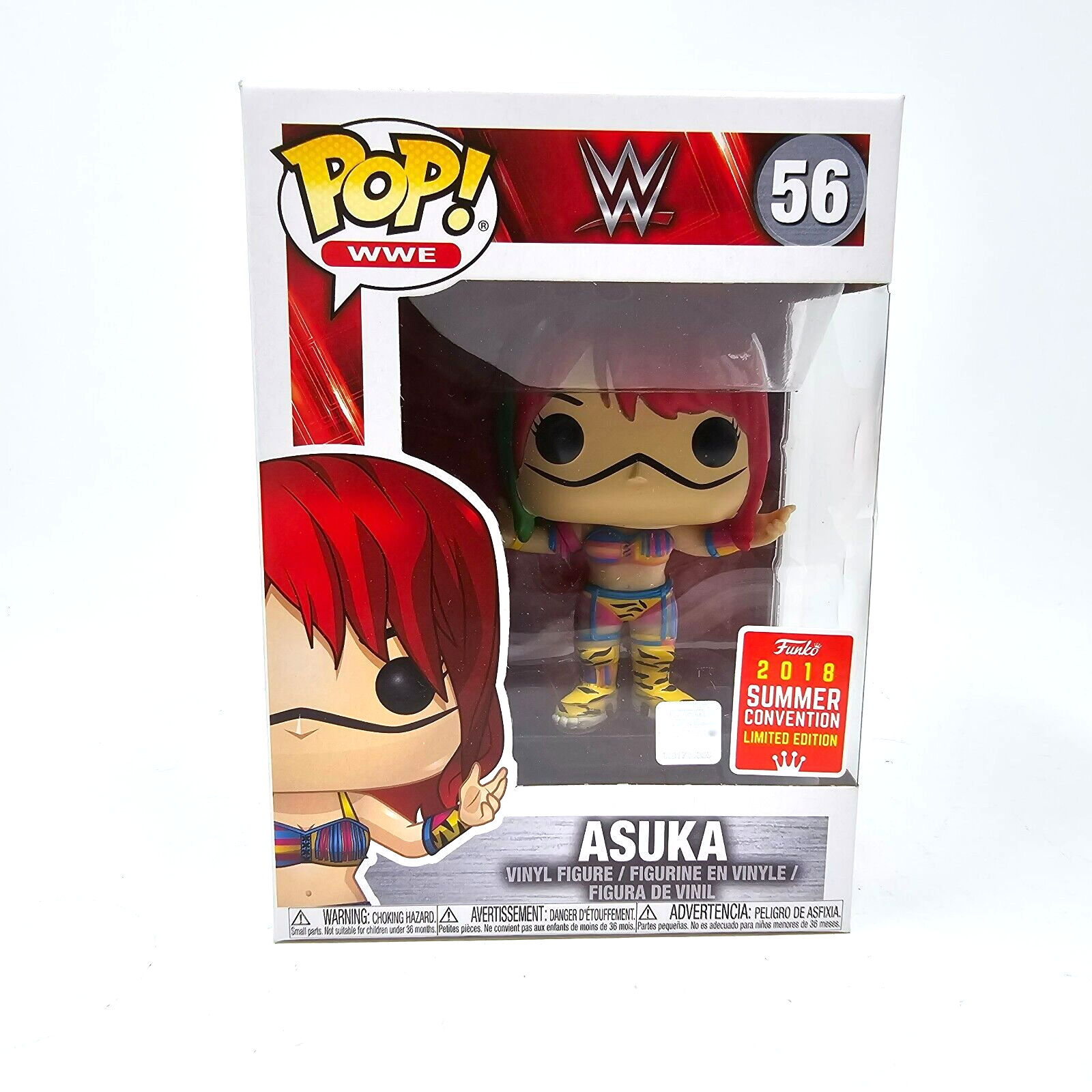 Primary image for Funko Pop WWE Asuka #56 2018 SDCC Summer Exclusive Vinyl Figure With Protector
