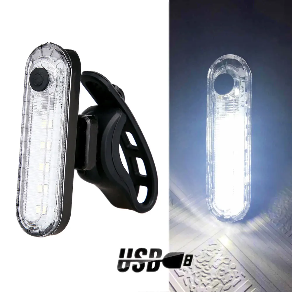 2Pcs LED USB Rechargeable Bike Bicycle Cycling 4 Modes LED Front Rear Tail Light - $37.61