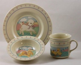 Easter 1984 Baby&#39;s Heirloom Collection Cup Bowl and Plate - £19.10 GBP