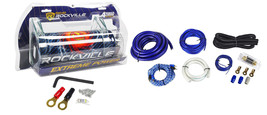 Rockville RXC4D 4 Farad/12 Volt Digital Power Capacitor+RWK01 0 AWG Amp Wire Kit - £112.83 GBP