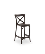 Set of 4 Stackable Crossback Stool Bar Height - £376.93 GBP