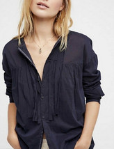 Free People Womens Top Breezy Relaxed Blue Size Xs - £31.16 GBP