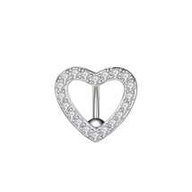 Heart Belly Button Ring Navel Piercing Ring Bunny Belly Button Piercing Ring Rab - £9.65 GBP
