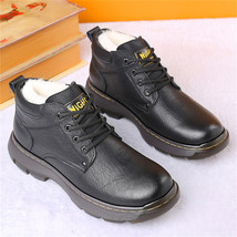 Cold Proof Men Ankle Snow Boots Heat Preservation Winter Men Boots Casual Anti-s - £63.62 GBP