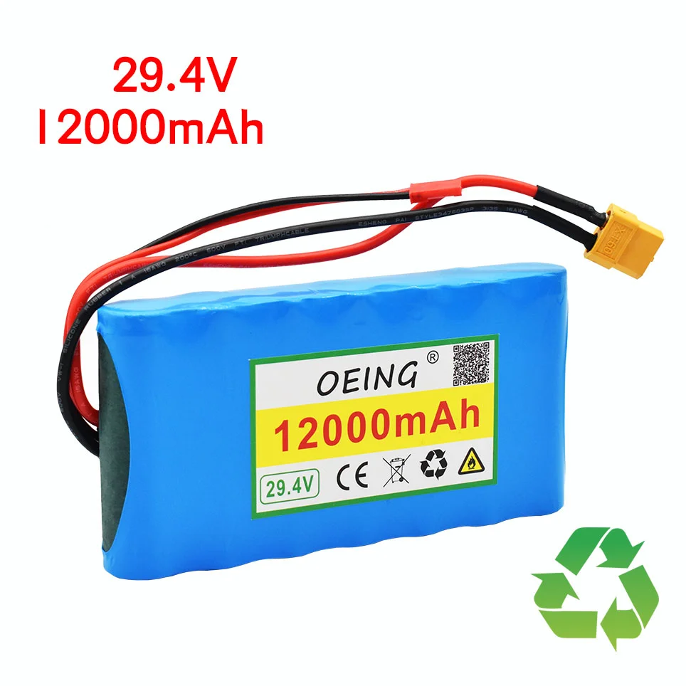 2022 NEW 29V 12Ah 7S1P 29.4V 12000mAh Lithium-ion Battery Pack for Small Electri - £223.52 GBP