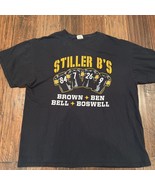 Vintage Pittsburgh Steelers Antonio Brown 84 Fruit Of Loom Mens T-Shirt XL - $40.72 CAD