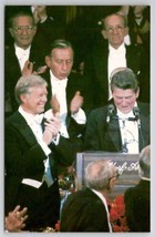 Gov Reagan And President Jimmy Carter At Al Smith Dinner 1980 Postcard Y21 - $5.95