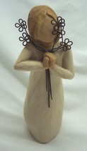 Susan Lordi Willow Tree &quot;Friendship&quot; Angel W/ Flowers 5&quot; Decorative Figure 2004 - £14.80 GBP