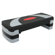 Fitness Aerobic 30&#39;&#39; Step Adjust 4&quot; - 6&quot; - 8&quot; Exercise Stepper With Risers - £45.55 GBP