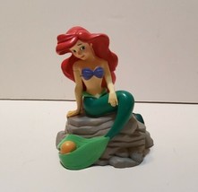 RARE! Vintage Disney The Little Mermaid Plastic Penny Bank Ariel  - $25.87