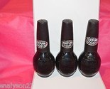 3 OPI Nail Polish Laquer Black Texture NI 375 Nicole - $14.99