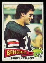 Vintage Football Card 1975 Topps #465 Tommy Casanova Cincinnati Bengals Safety - £3.90 GBP