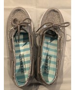 Sperry Top Sider Women&#39;s Silver Sequins Womens Boat Shoes Size 4 M - £19.38 GBP