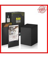 500 Pack  Black Card Sleeves 66.5x91mm - Perfect for MTG &amp; Collectibles - $587.19 MXN