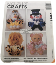McCalls Crafts Sewing Pattern 7641 Dreams N Delights Treat Baskets Lion Chicken - £3.91 GBP