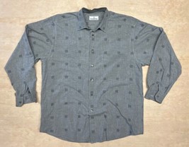 Ermenegildo Zegna Shirt Men&#39;s XXL Button Up CollaredLong Sleeve Grey - £21.29 GBP