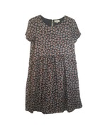 Listicle Women&#39;s Size Large Casual Leopard Print Dress Short Sleeve Navy... - £16.27 GBP