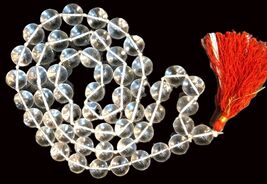 Rare Big Size Sphatik / Quartz Crystal Round Bead Kantha Mala : 54+1 - C... - $202.50