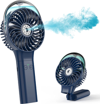 Portable Handheld Misting Fan, 3000mAh Rechargeable Battery Operated - $29.99