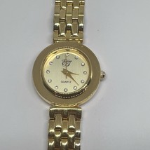 Vintage E&amp;J Gold Tone Stainless Steel Women’s Watch Working! - £29.15 GBP